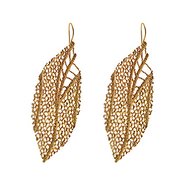 Leaf Coral Earrings