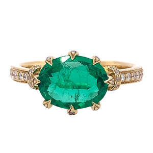 Small Oval Emerald Ring