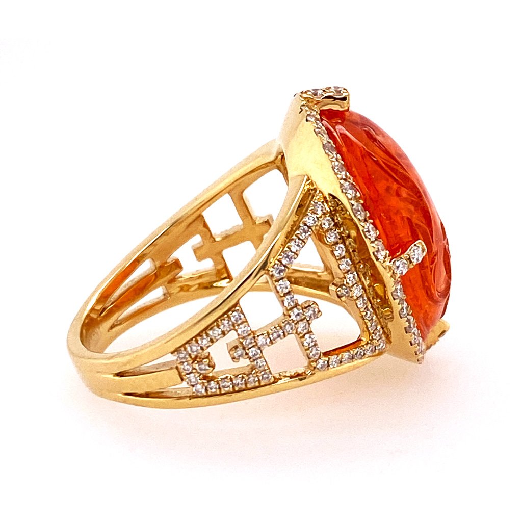 Mandarin Garnet Ring - Pageo Fine Jewelers