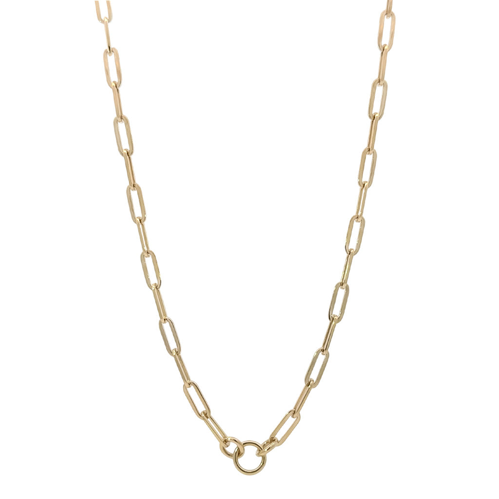 Paperclip Charm Holder Necklace