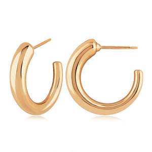 Small Tapered Hoop Earrings