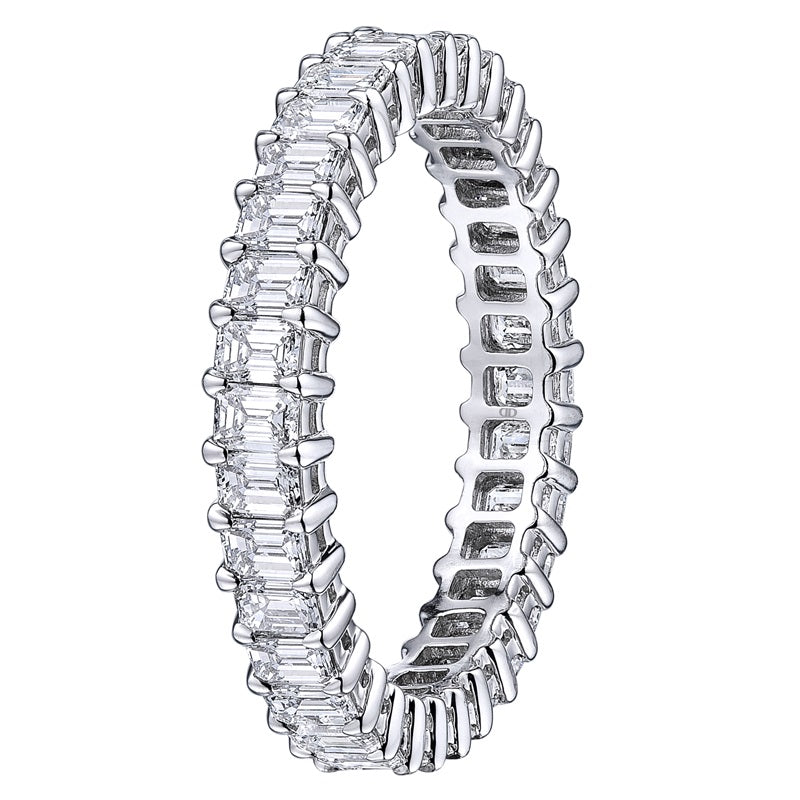 Emerald Cut Eternity Band