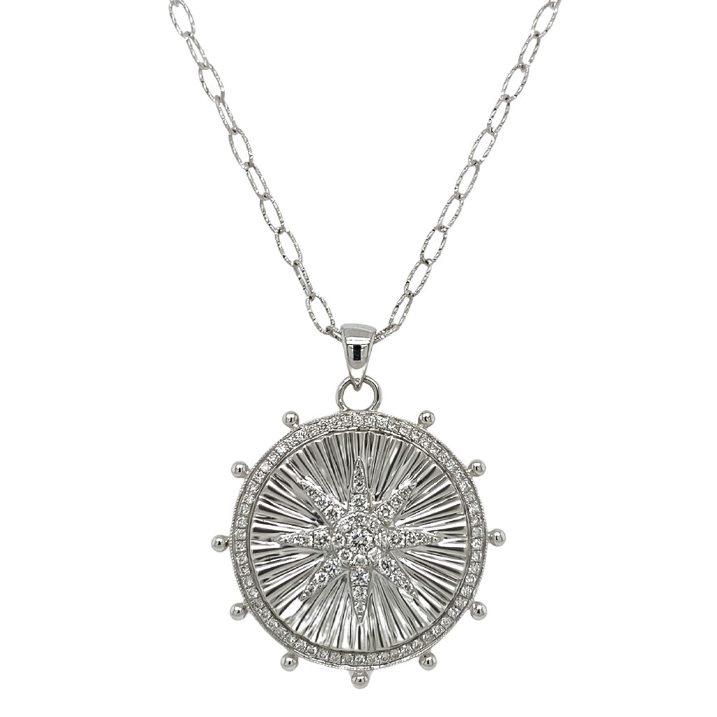 Ship's Wheel Disc Charm