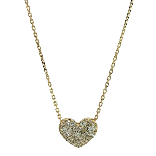 Puffed Heart Necklace
