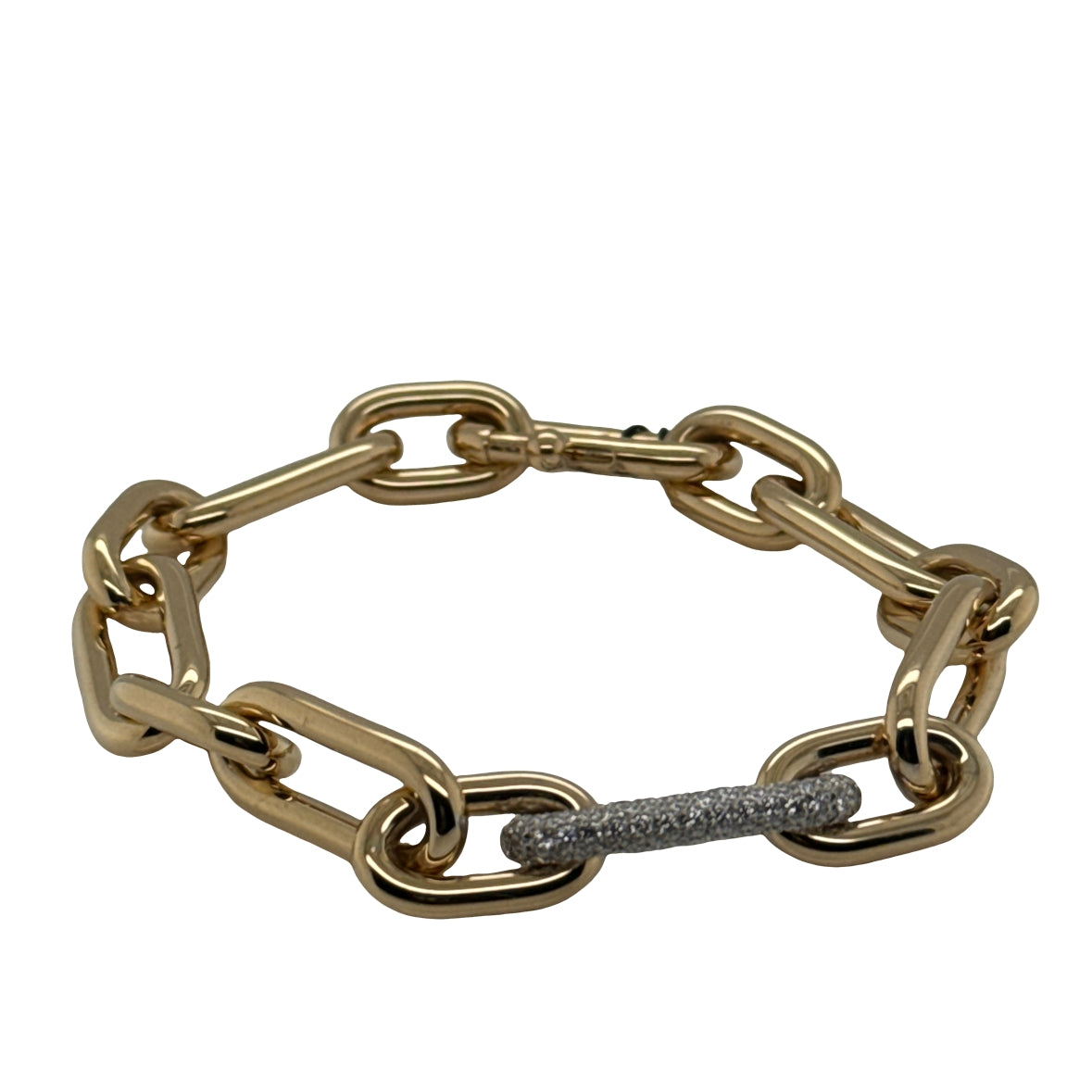 Diamond Link Paperclip Bracelet