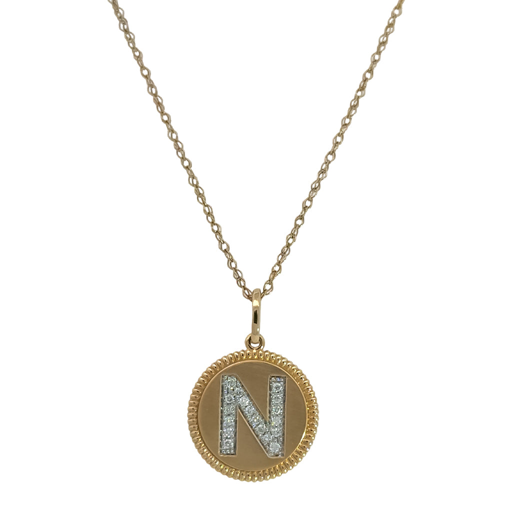 'N' Diamond Necklace