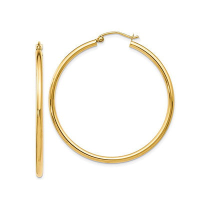 Gold Polished Hoop Earring