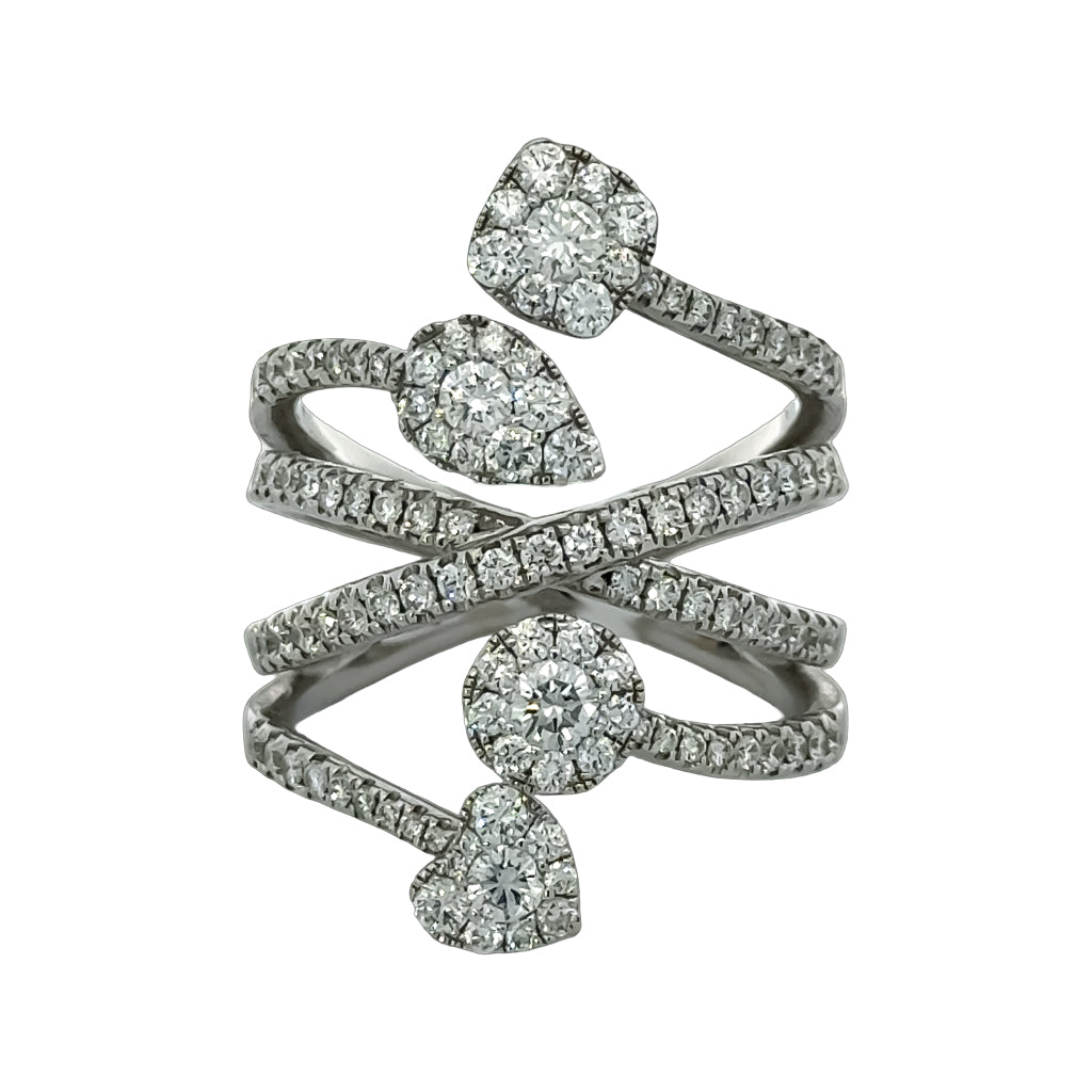 Quadruple Shape Band Ring