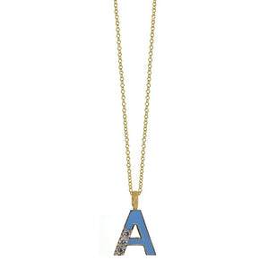 "A" initial pendant