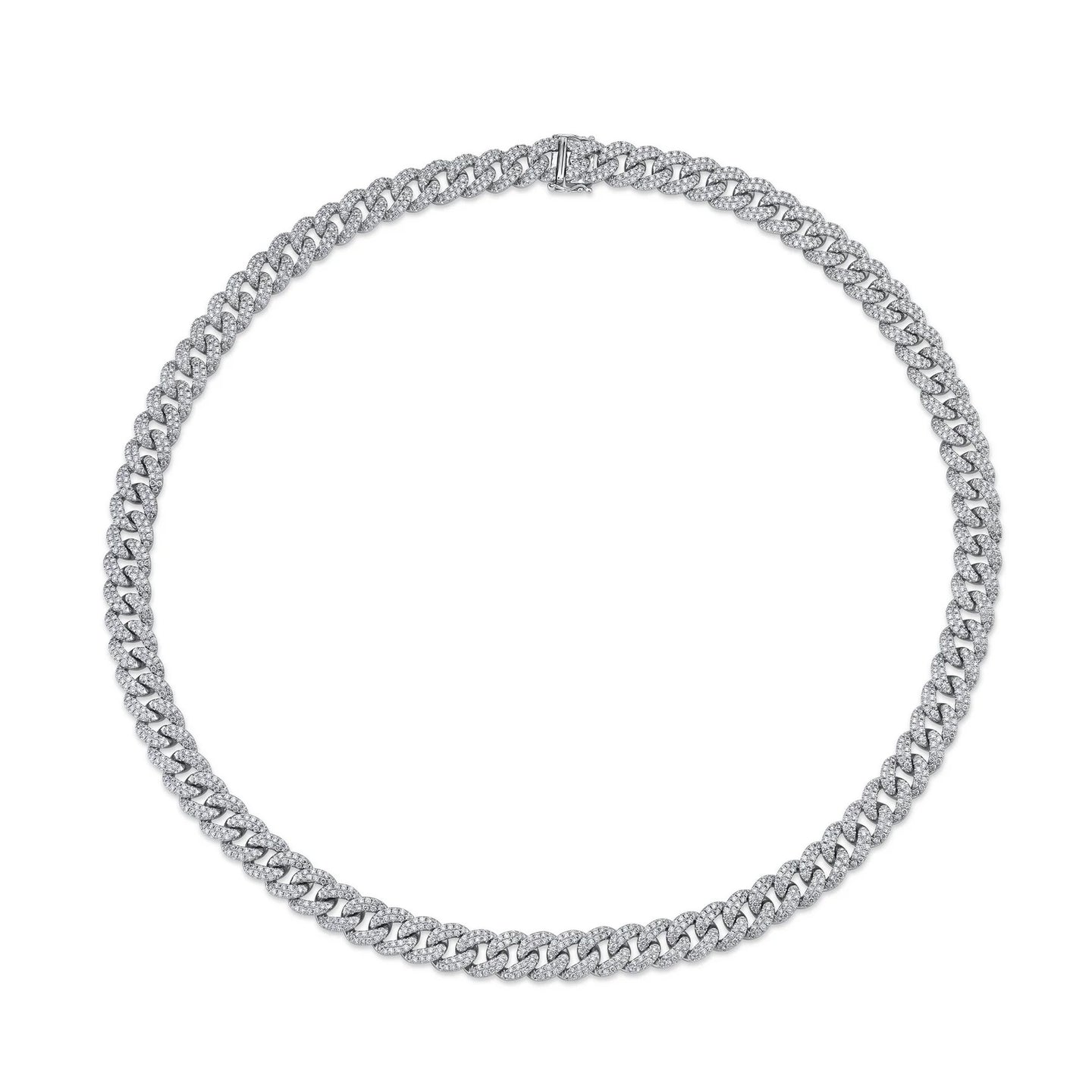 Diamond Curb Link Necklace