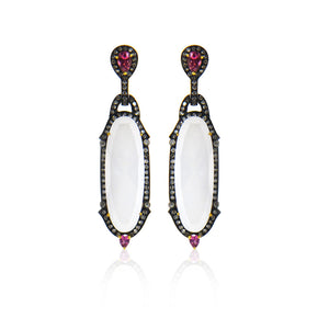 Chalcedony Drop Earrings