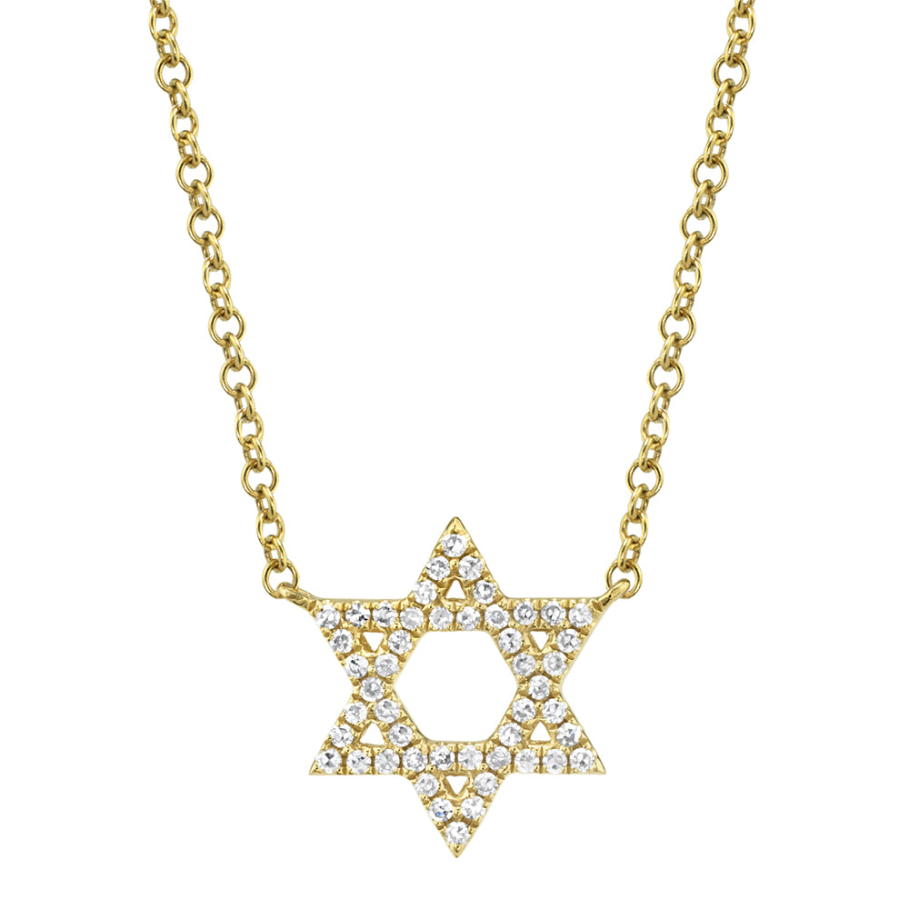 Pave Star of David Necklace