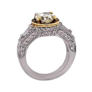 Oval Yellow Diamond Ring