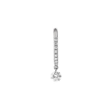 Single Diamond Drop Huggie Earring