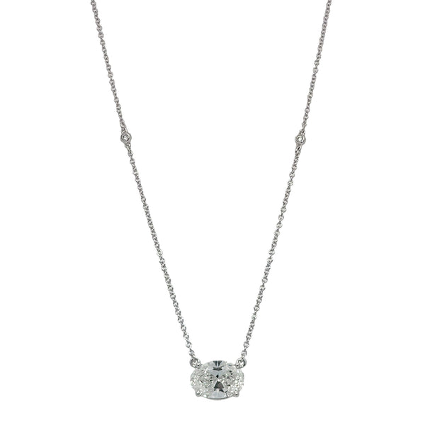 Oval Lab Grown Diamond Necklace