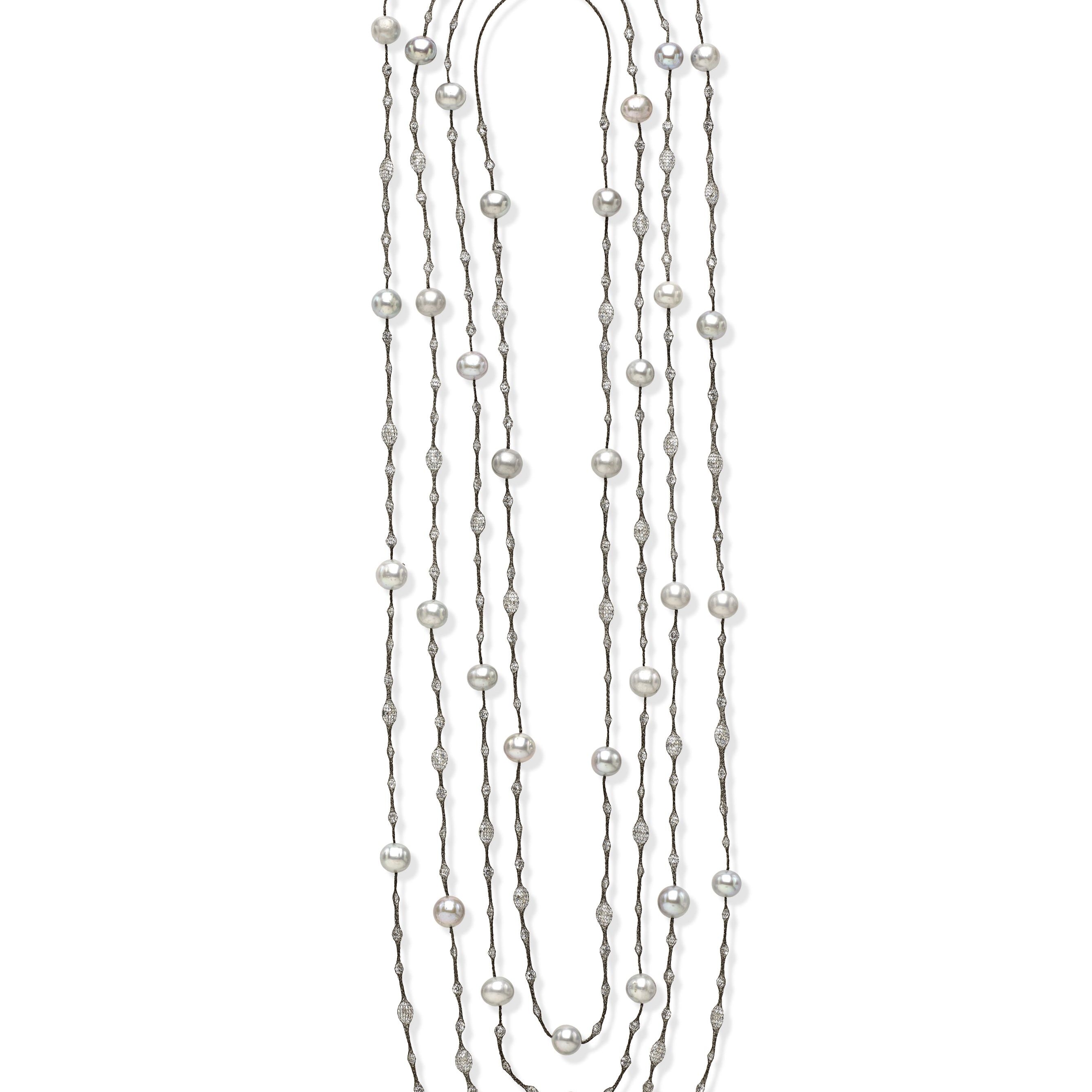 Long Mesh Necklace