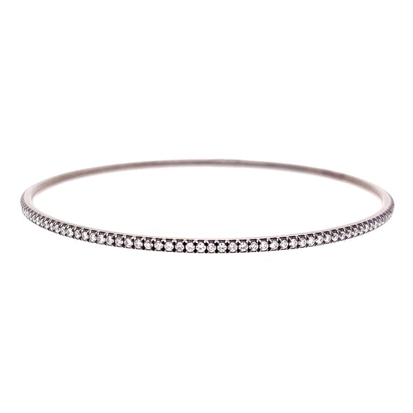 Titanium Diamond Eternity Bangle