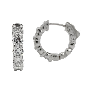 Diamond Hoop Earrings