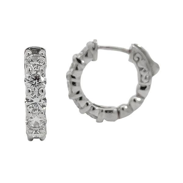 Diamond Hoop Earrings