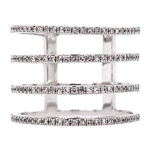 4 Band Diamond Ring