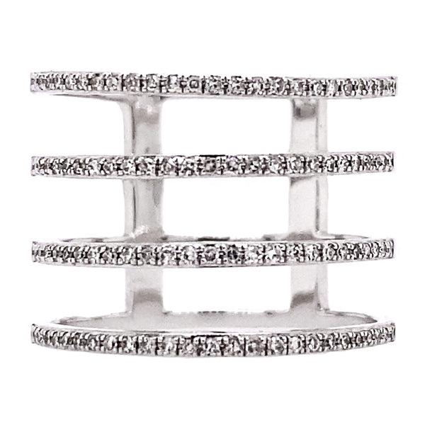 4 Band Diamond Ring