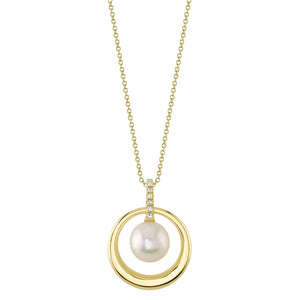 Floating Pearl Drop Necklace