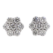 Flower Diamond Stud Earrings