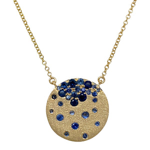 Sapphire 'Confetti' Disc Necklace