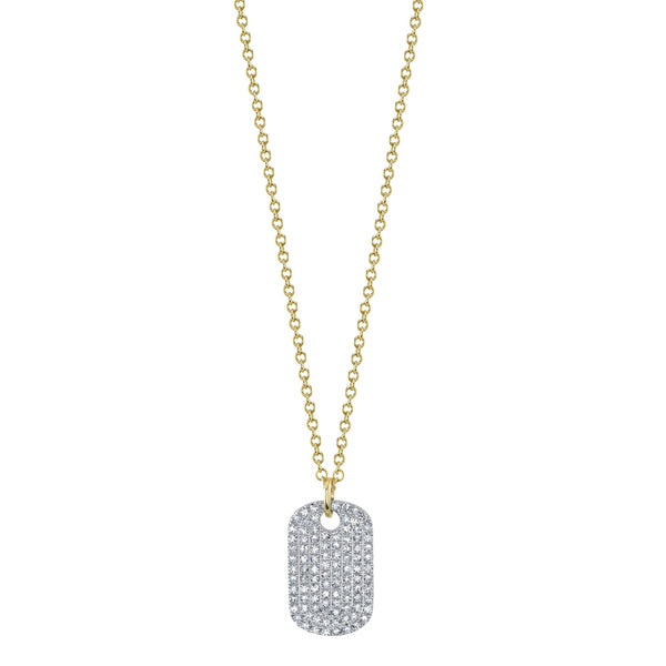 Two Tone Dog Tag Necklace