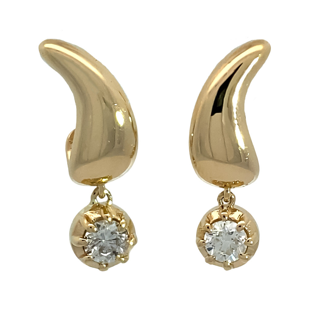 Diamond Dangle Earrings