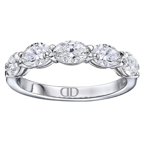Half Diamond Eternity Band