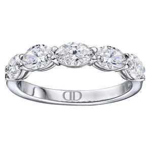 Half Diamond Eternity Band