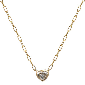 Heart Shape Lab Grown Diamond Necklace