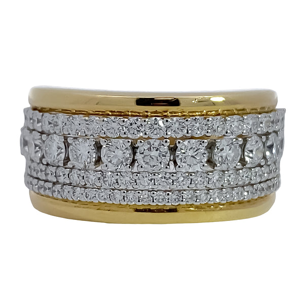 Four Row Diamond Band