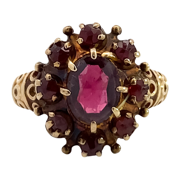 Red Stone Statement Ring