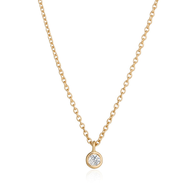 Diamond Solitaire Necklace