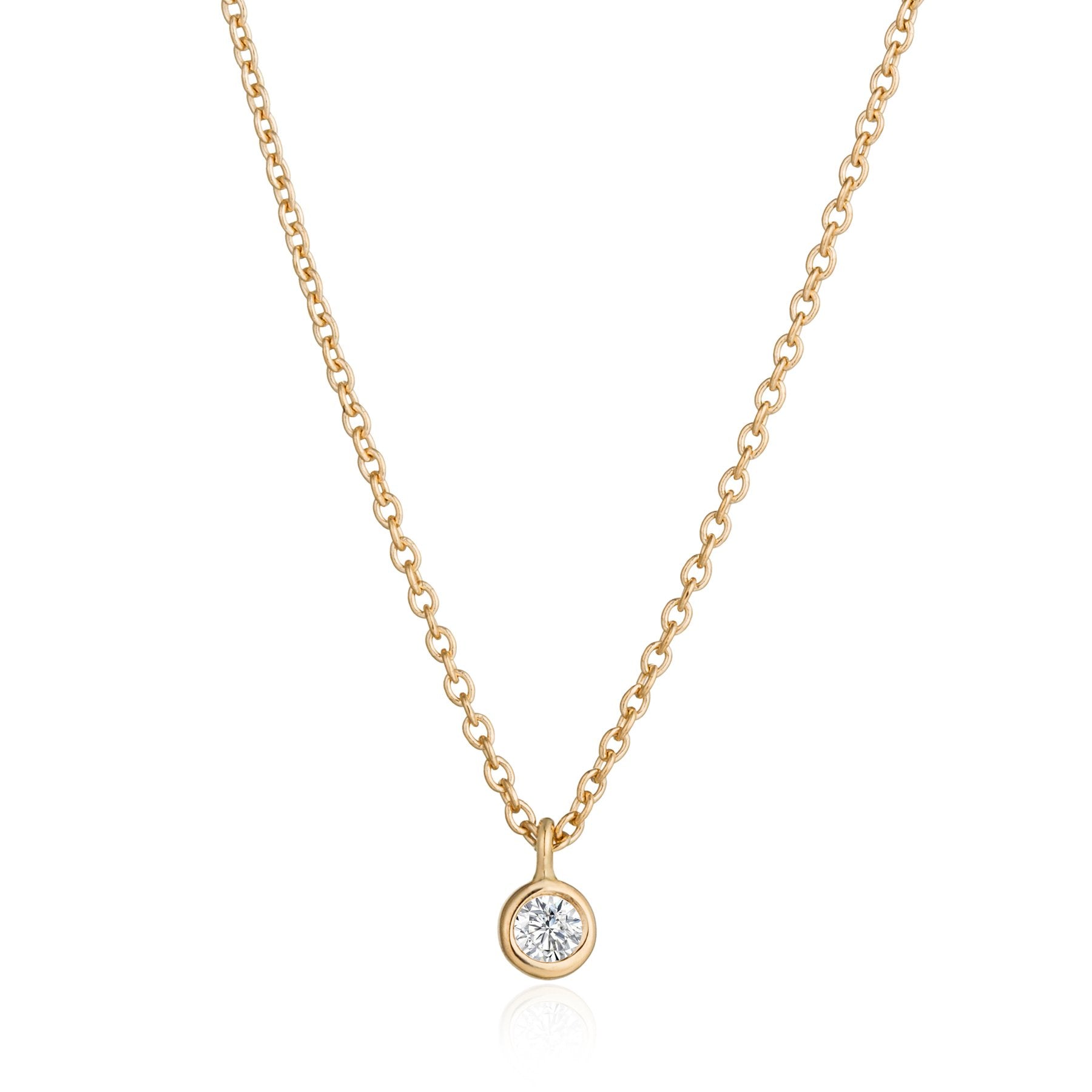Diamond Solitaire Necklace