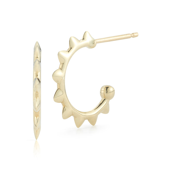 'Rocky' Spiked Hoop Earrings
