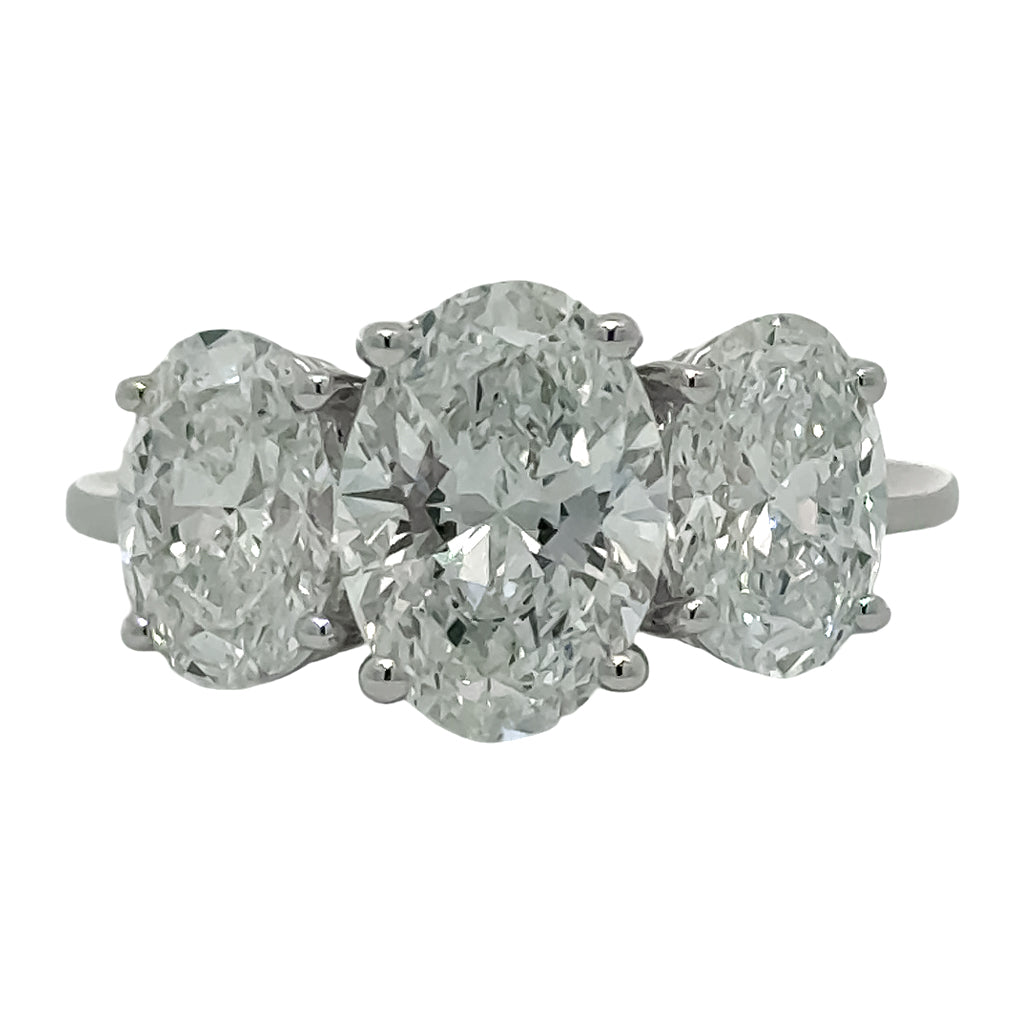 Three Stone Lab Grown Diamond Ring