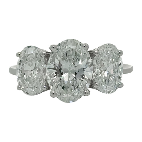 Three Stone Lab Grown Diamond Ring