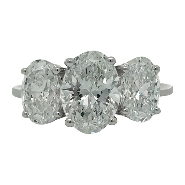 Three Stone Lab Grown Diamond Ring