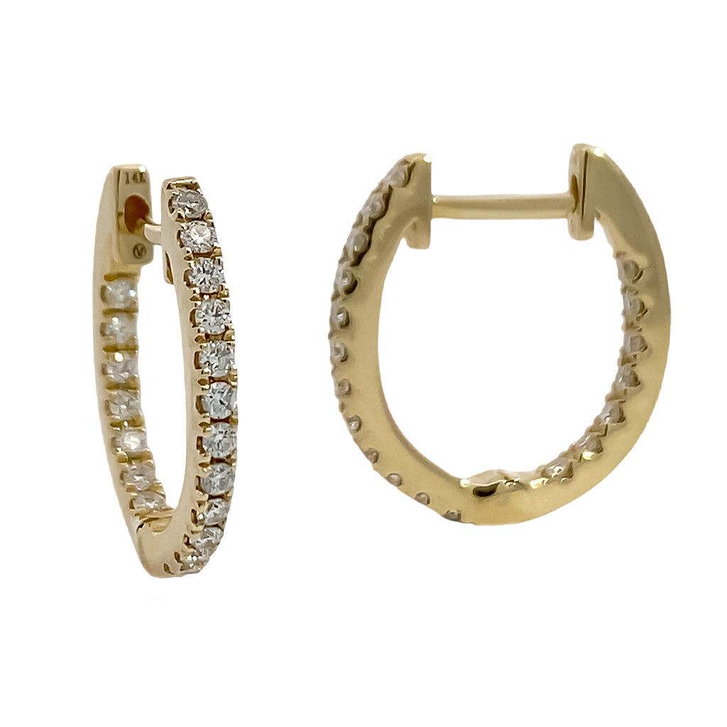 Diamond Huggie Earring