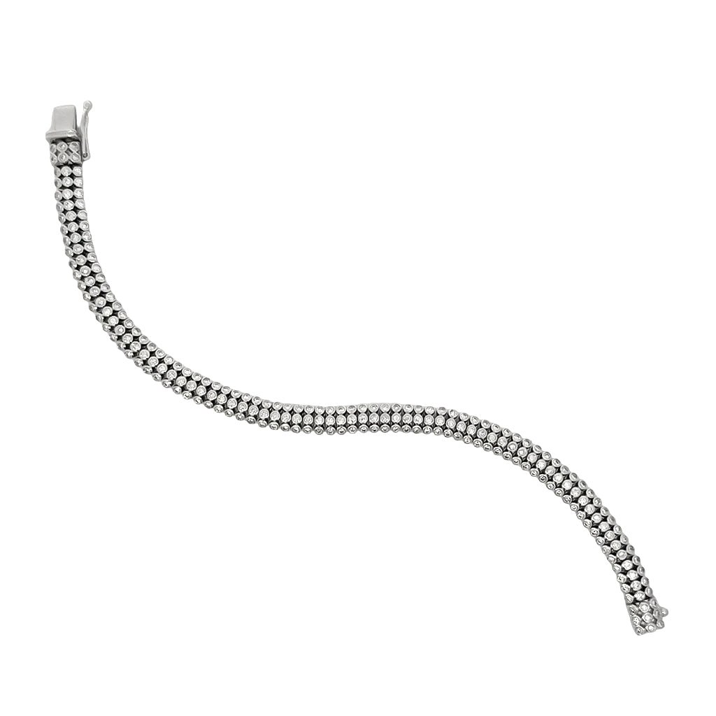 Three Row Diamond Bracelet