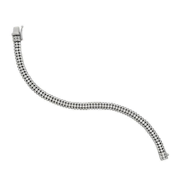 Three Row Diamond Bracelet