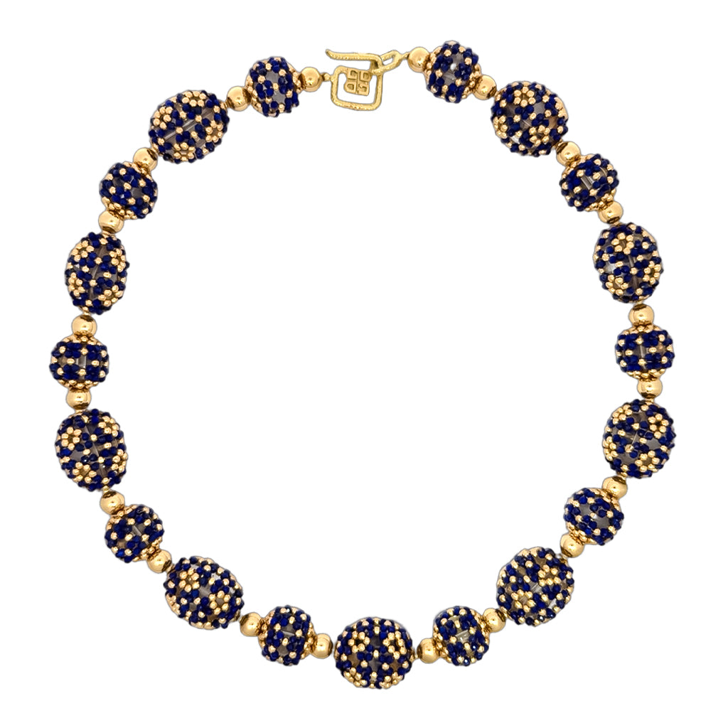 Lapis and Rock Crystal Necklace