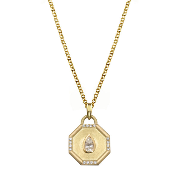 'Fairy Dust' Emerald Octagon Necklace
