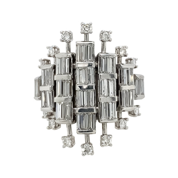 Art Deco 'Sputnik' Diamond ring