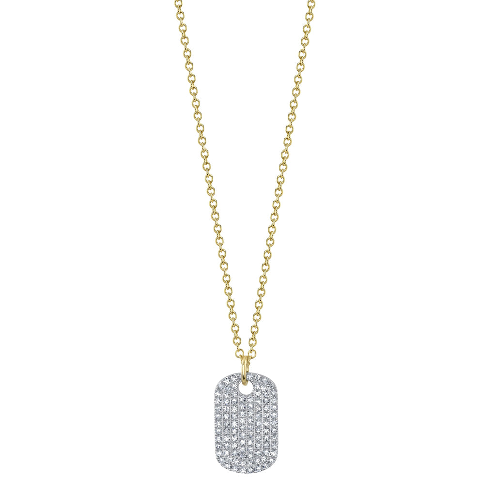 Two Tone Dog Tag Necklace