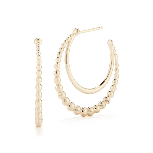 'Electra' Double Hoop Earrings