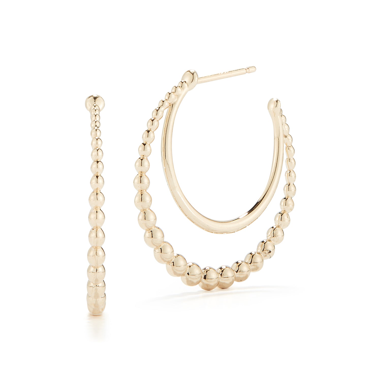 'Electra' Double Hoop Earrings